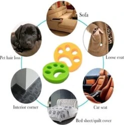 Merkloos Huisdierhaar Verwijderaar - Wasmachine Herbruikbare Haarverwijderaar - Anti Haren - Accessoires Wasmachine - Groen - 1 Stuk -Leifheit Store 1189x1200 2