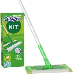 Swiffer Vloerreiniger Starterskit - 1 Dweil, 8 Droge En 3 Vochtige Vloerdoekjes Navullingen -Leifheit Store 1190x1200 3