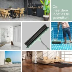 Powarkleen - Vloertrekker Met Steel & Bezem 2 In 1 - Vloerwisser Voor Badkamer Vloer - Groen -Leifheit Store 1192x1200 1