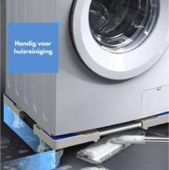 W&Z® Wasmachine Verhoger Met 4 Wielen - Wasmachine Opbouwmeubel Omboumeubel- Wit -Leifheit Store 1193x1200 28