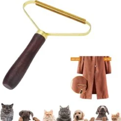 Supertarget Pro Pluizen Verwijderaar Zwart Goud - Draagbare Lint Remover - Verwijdert Pluisjes - Voor Tapijt - Wollen Kleding - Huisdieren - Makkelijk Mee Te Nemen