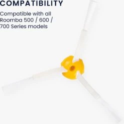 Kwmobile Borstelset Compatibel Met IRobot - Set Van 6 Zijborstels - Roomba 500/600/700-serie - Zijborstel Accessoire Voor Stofzuigerrobot -Leifheit Store 1194x1200 21