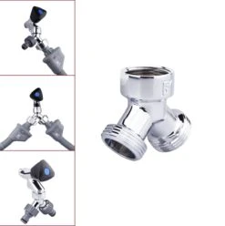 Fyveli Y Stuk Kraan Splitter - Aanvoer Y Stuk - Waterverdeler Voor Wasmachine En Vaatwasser - 3/4" - Verchroomd Messing - Lange Uitloop -Leifheit Store 1197x1200 31