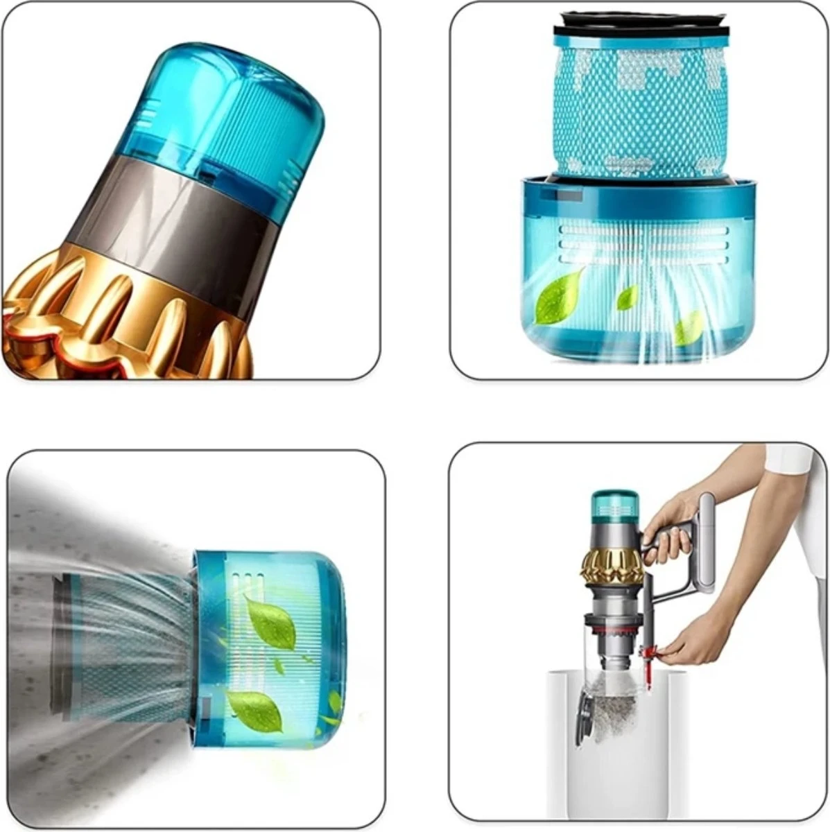 3x HEPA Filter Voor Dyson V15 Detect Complete Extra Stofzuiger Vervanging 970013-02 3 3x HEPA Filter Voor Dyson V15 Detect Complete Extra Stofzuiger Vervanging 970013-02 - Afbeelding 3