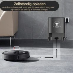 TONIHOMI® S8 - Robotstofzuiger Met Dweilfunctie - Automatisch Legen - Automatisch Opladen - LDS Laser Navigatie - Zwart -Leifheit Store 1197x1200 6