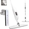 W&Z® Spray Mop - Schoonmaak Dweilsysteem - Vloerwisser Met Spray Functie - Vloertrekker Met Steel - Vloerreiniger - Wit