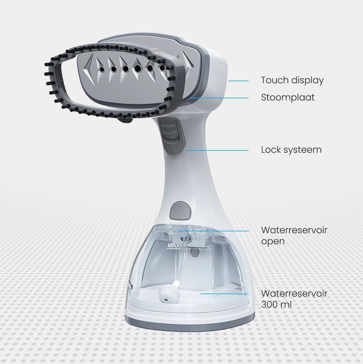 Auronic Kledingstomer - Handstomer Voor Kleding En Meubilair - 300ml - Wit 3 Auronic Kledingstomer - Handstomer Voor Kleding En Meubilair - 300ml - Wit - Afbeelding 3