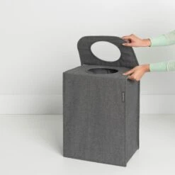 Brabantia Wasmand Met Deksel - 55 L - Pepper Black -Leifheit Store 1198x1200 6