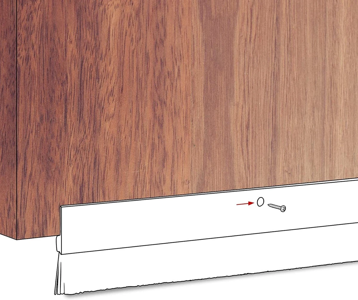 Merkloos Deurborstel - Stripborstel - Afdichting Met Borstel - 100 Cm - Met Installatie Gaten -aluminium -isolatiestrip - Afdichtstrip - Deurstrip 4 Merkloos Deurborstel - Stripborstel - Afdichting Met Borstel - 100 Cm - Met Installatie Gaten -aluminium -isolatiestrip - Afdichtstrip - Deurstrip - Afbeelding 4