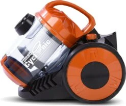 TurboTronic CV07 Stofzuiger Zonder Zak – Zwart/Oranje -Leifheit Store 1200x1009 2