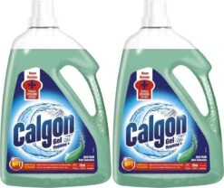 Calgon - Vloeibaar Hygiëne+ - Wasmachine Reiniger En Anti Kalk Gel - 2 X 2,25 L