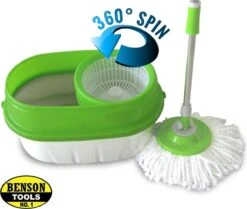 BensonClean Spin Mop - Inclusief Emmer -Leifheit Store 1200x1013 1