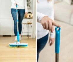 Mediashop Hurricane Floating Mop Elektrische Dweil - Oplaadbare Vloerwisser Voor Dweilen, Schrobben En Boenen - Met 2x 3 Microvezelpads -Leifheit Store 1200x1014 15