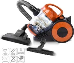 TurboTronic CV07 Stofzuiger Zonder Zak – Zwart/Oranje -Leifheit Store 1200x1018 2