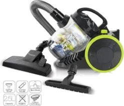 TurboTronic CV07 Stofzuiger Zonder Zak – Zwart/Groen -Leifheit Store 1200x1025 3