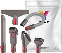 YONO Opzetstuk Accessoires Set Geschikt Voor Dyson V15 / V11 / V10 / V8 / V7 / V6 - Stofzuiger Mondstuk - Zuigmond - Parket Borstel - 6 Onderdelen -Leifheit Store 1200x1025 9