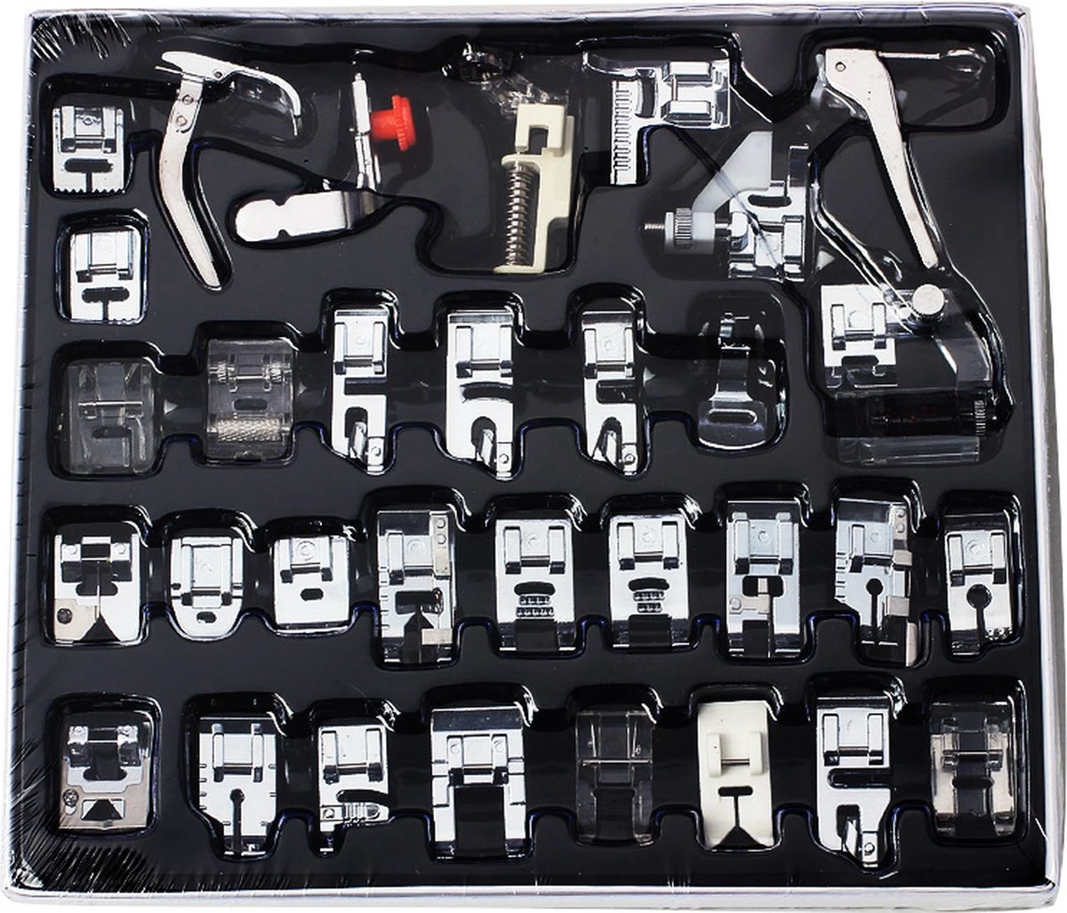 Merkloos Naaivoetjes Set - Naaimachine Voetjes - Naaivoetjes Singer - Naaivoetjes Brother - Naaivoet - Universeel - 32 Delig 1 Merkloos Naaivoetjes Set - Naaimachine Voetjes - Naaivoetjes Singer - Naaivoetjes Brother - Naaivoet - Universeel - 32 Delig