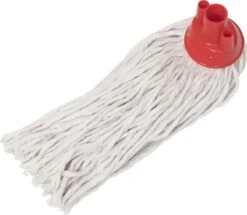 MAUS Spaanse Mop Met Steel - 4 Dweilen Rood - 1 Dweilstok - Gerecycled Katoen - EU Product -Leifheit Store 1200x1043