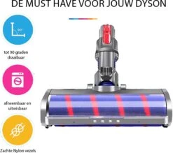 YONO Zuigmond Met LED Verlichting Geschikt Voor Dyson V15 / V11 / V10 / V8 / V7 / V6 - Mondstuk Parketborstel Accessoires En Onderdelen Voor Steelstofzuiger - Opzetstuk Borstel - Wasbaar -Leifheit Store 1200x1064 7