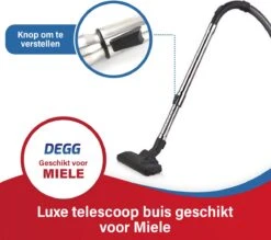 DEGG - Telescoopbuis / Stofzuigerbuis - Geschikt Voor Miele - 35mm - Met Kliksysteem - Stofzuigerstang - Stofzuiger Onderdelen - Premium Kwaliteit -Leifheit Store 1200x1064 8