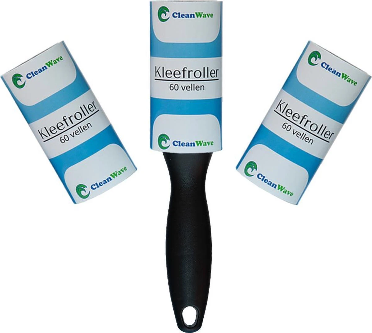 ®CleanWave Kleefroller 180 Zeer Klevende Vellen – Kledingroller Met 1 Stevige Handgreep - 3 Rollen - Extra Klevend - Pluizenroller - Pluizenverwijderaar 4 ®CleanWave Kleefroller 180 Zeer Klevende Vellen – Kledingroller Met 1 Stevige Handgreep - 3 Rollen - Extra Klevend - Pluizenroller - Pluizenverwijderaar - Afbeelding 4
