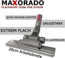 Maxorado Parket Zuigmond Voor Harde Vloeren, Borstel, Stofzuigermond Vloerzuigmond Reserveonderdeel Voor Stofzuiger Compatibel Met Dyson 914617-01 V8 V8 V10 SV10 SV11 V15 V12 SV06 DC41 DC44 DC21 DC22 DC23 DC2 DC24 DC29 -Leifheit Store 1200x1076 12