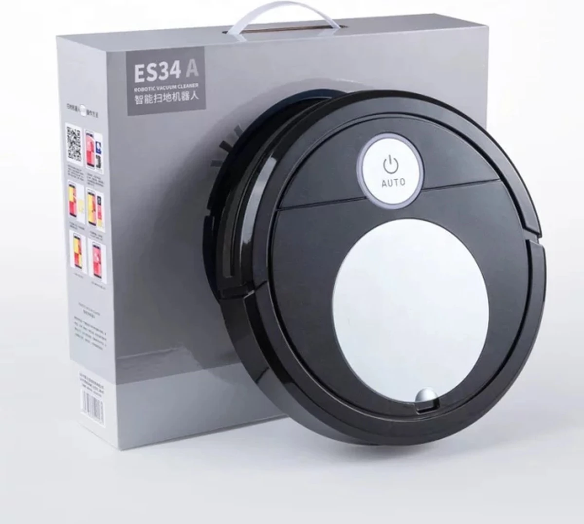 THEROB - Smart Robot Stofzuiger Met App. (zwart/zilver) Van € 139,95 Nu TIJDELIJK Voor € 69.89 2 THEROB - Smart Robot Stofzuiger Met App. (zwart/zilver) Van € 139,95 Nu TIJDELIJK Voor € 69.89 - Afbeelding 2