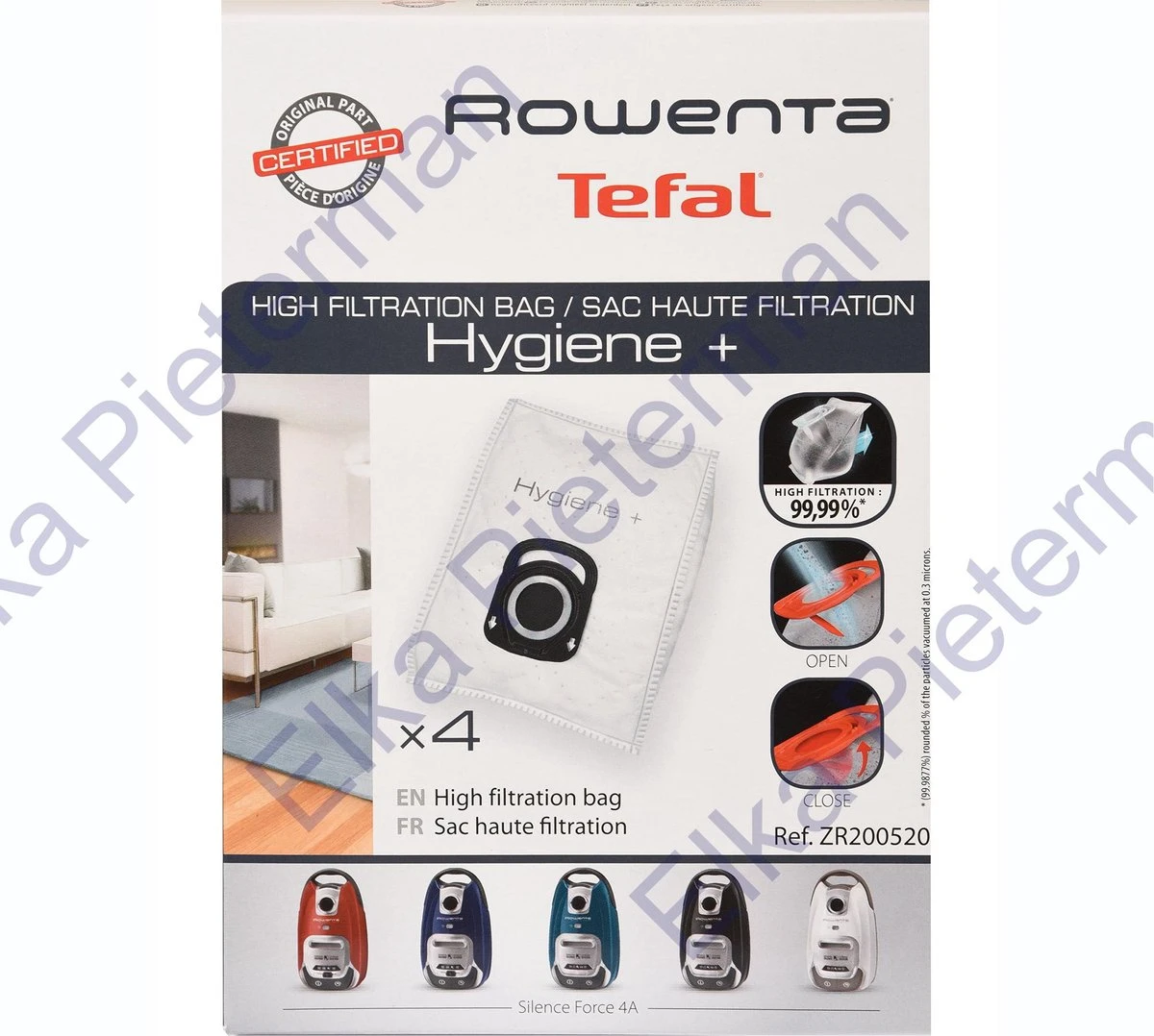 Rowenta Hygiëne+ ZR2005 - Stofzuigerzakken - 4 Stuks 1 Rowenta Hygiëne+ ZR2005 - Stofzuigerzakken - 4 Stuks