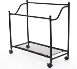 Songmics ZAZA Home Wassorteerder Op Wieltjes / Verrijdbare Wasmand / Met 4 Uitneembare Vakken - Zwart -Leifheit Store 1200x1085 2