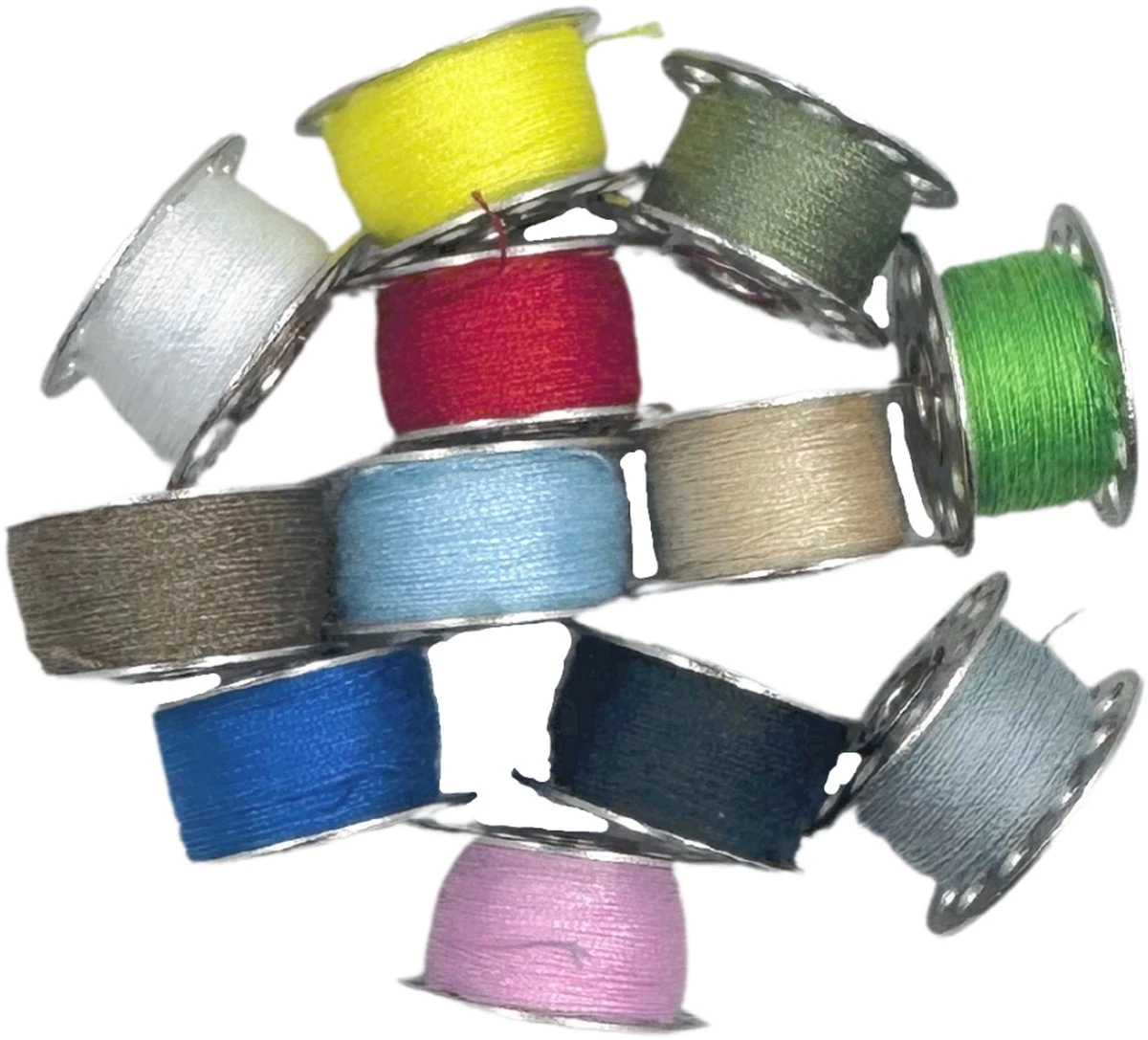 3BMT Naaimachine 12 Spoeltjes - Met Garen - Diverse Kleuren - Universeel 2 3BMT Naaimachine 12 Spoeltjes - Met Garen - Diverse Kleuren - Universeel - Afbeelding 2