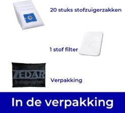 Stofzuigerzakken Geschikt Voor Inventum SZ300 - 3L + Filter - 20 Stuks Van Zedar -Leifheit Store 1200x1088 3