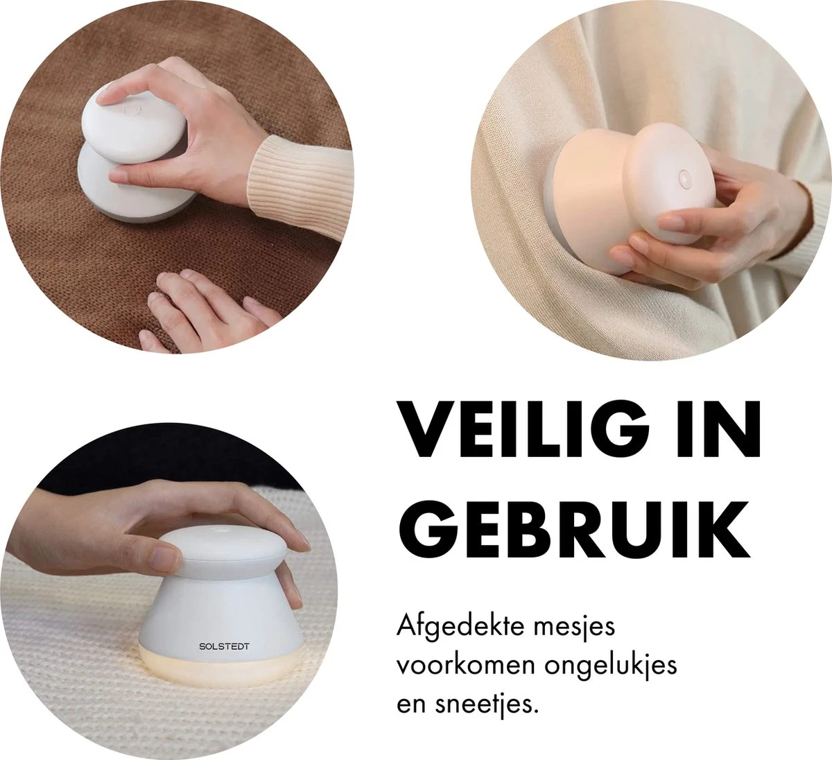 Solstedt® Pluizenverwijderaar - Ontpluizer - Ontpiller - Pluizenroller - Pluizentondeuse Oplaadbaar - Pluizendief - Incl. USB Kabel - Wit 4 Solstedt® Pluizenverwijderaar - Ontpluizer - Ontpiller - Pluizenroller - Pluizentondeuse Oplaadbaar - Pluizendief - Incl. USB Kabel - Wit - Afbeelding 4