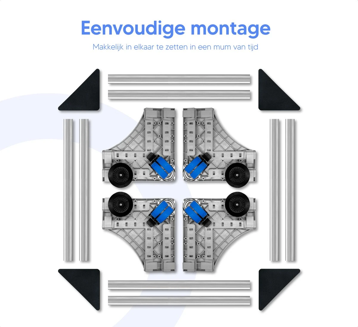 Johannes & Co Wasmachine Verhoger Met Wielen – Wasmachine Ombouw Opbouwmeubel 5 Johannes & Co Wasmachine Verhoger Met Wielen – Wasmachine Ombouw Opbouwmeubel - Afbeelding 5