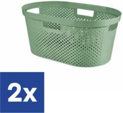 Curver Infinity Recycled Dots Wasmand - 40L - 2 Stuks - Groen 15 Curver Infinity Recycled Dots Wasmand - 40L - 2 Stuks - Groen -Leifheit Store 1200x1099 4