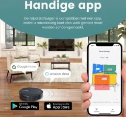 Dweil-robotstofzuiger - Robotstofzuiger Met Dweilfunctie - Dweilrobot Met Laadstation- Robot Stofzuiger - Schoonmaakrobot App Laadstation - 3-in-1 -Leifheit Store 1200x1106