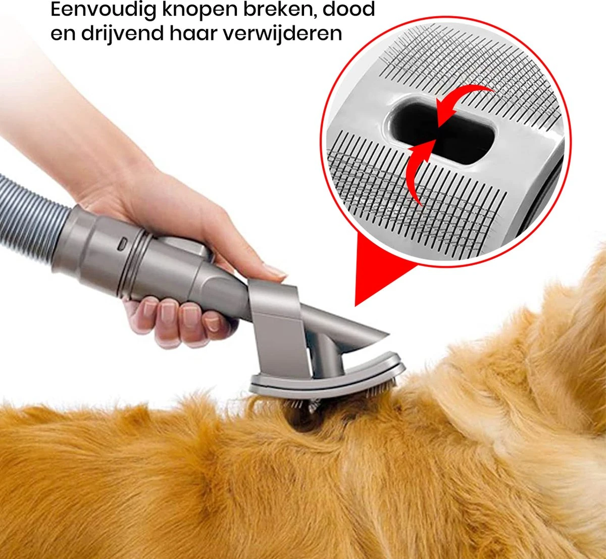 Somstyle Opzetstuk Haarborstel Huisdieren Geschikt Voor Dyson Dyson V15 / V11 / V10 / V8 / V7 / V6 - Borstel Groomer Voor O.a Honden En Katten 8 Somstyle Opzetstuk Haarborstel Huisdieren Geschikt Voor Dyson Dyson V15 / V11 / V10 / V8 / V7 / V6 - Borstel Groomer Voor O.a Honden En Katten - Afbeelding 8