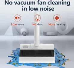 Royalty Line Vloerreiniger - Elektrische Rolveger - Elektrische Vloerreiniger - Steelstofzuiger Draadloos - Elektrische Bezem - Elektrische Veegborstel - 0,7 Liter - Draadloos - Incl. Accu En Lader - Wit / Zwart -Leifheit Store 1200x1107