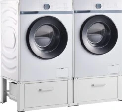 Wasmachine Sokkel Dubbel Heyen Verhoger Met Lades