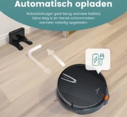 Dweil-robotstofzuiger - Robotstofzuiger Met Dweilfunctie - Dweilrobot Met Laadstation- Robot Stofzuiger - Schoonmaakrobot App Laadstation - 3-in-1 -Leifheit Store 1200x1113 2