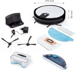 Medion S20 SW - Robotstofzuiger - App- En Alexa-besturing - Wit -Leifheit Store 1200x1113 7