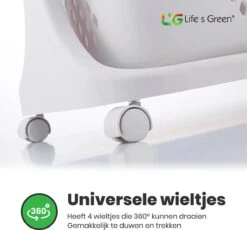 Life’s Green® - Wasmand - Wasmand 3 Vakken - Wassorteerder - Ophangbaar 15 Life’s Green® - Wasmand - Wasmand 3 Vakken - Wassorteerder - Ophangbaar -Leifheit Store 1200x1116