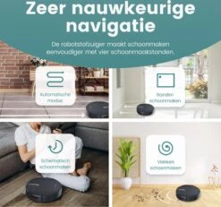 Dweil-robotstofzuiger - Robotstofzuiger Met Dweilfunctie - Dweilrobot Met Laadstation- Robot Stofzuiger - Schoonmaakrobot App Laadstation - 3-in-1 -Leifheit Store 1200x1121 5