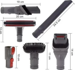 Stofzuiger Mondstuk Accessoires Set Geschikt Voor Dyson V6/V7/V8/V10/V11/V15 Series Steelstofzuiger - Opzet Borstel Met Adapter – 6 Onderdelen -Leifheit Store 1200x1122 10