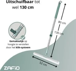 Zafio Vloertrekker Met Steel Vloerwisser Watertrekker Badkamer Douche - 80 / 130 Cm - Uitschuifbaar 10 Zafio Vloertrekker Met Steel Vloerwisser Watertrekker Badkamer Douche - 80 / 130 Cm - Uitschuifbaar -Leifheit Store 1200x1123 1