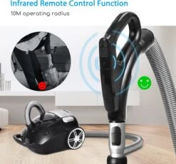 Aigostar Gordon 33ICQ - Stofzuiger Met Zak - Digitale Afstandsbediening Op Het Handvat -Leifheit Store 1200x1124 12