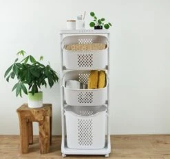 Sens Design Wassorteerder – Wasmand Met 3 Vakken - Op Wieltjes 25 Sens Design Wassorteerder – Wasmand Met 3 Vakken - Op Wieltjes -Leifheit Store 1200x1129
