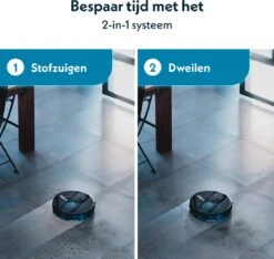 Eziclean Aqua-Connect X850 – Dweilrobot – Robotstofzuiger Met Dweilfunctie – Spraakbesturing – Lasertechnologie – Valdetectie – Plint- En Vloerdetectie – 240 Min Autonomie - 260m² - HEPA 13 Filter - 55dB -Leifheit Store 1200x1135 12