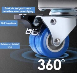 W&Z® Wasmachine Verhoger Met 4 Wielen - Wasmachine Opbouwmeubel Omboumeubel- Wit -Leifheit Store 1200x1137 15