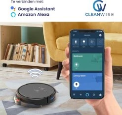 CleanWise - D2 Deluxe - Robotstofzuiger Met Dweilfunctie - Dweilrobot - Robot Stofzuiger - Stofzuiger Robot - Robotstofzuiger Met Laadstation -Leifheit Store 1200x1138 4