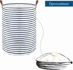 MAESON Wasmand Met Deksel - Opvouwbaar - Waterdicht - 72 L - Opbergmand Kinderkamer - Wit -Leifheit Store 1200x1141 10